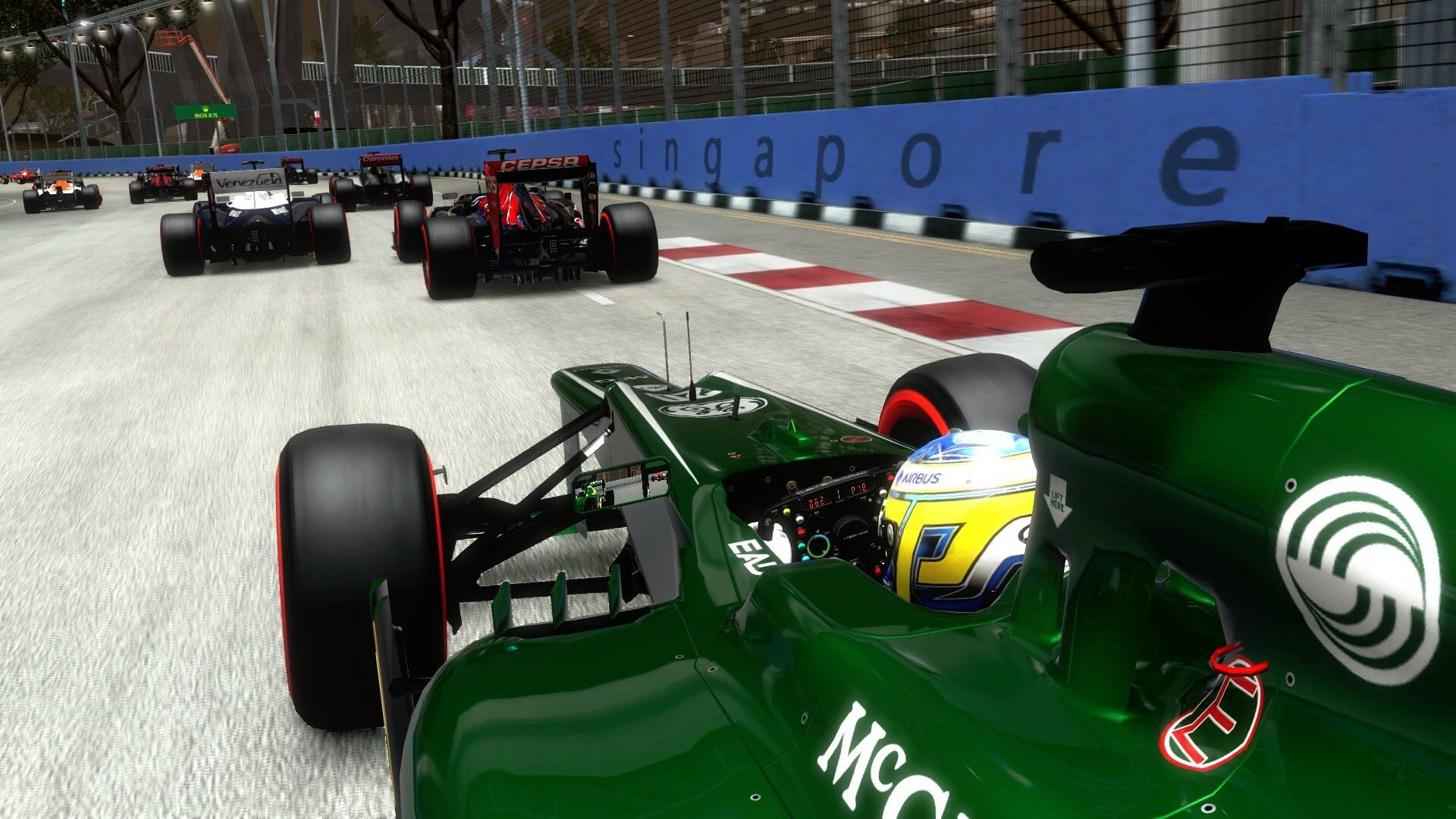 F1 2013: Nur nicht zu dicht auffahren, sonst kracht's (Bildrechte: Feral Interactive)