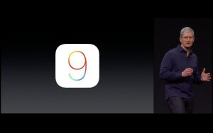 Tim Cook stellt iOS 9 vor (Bildrechte: Apple)