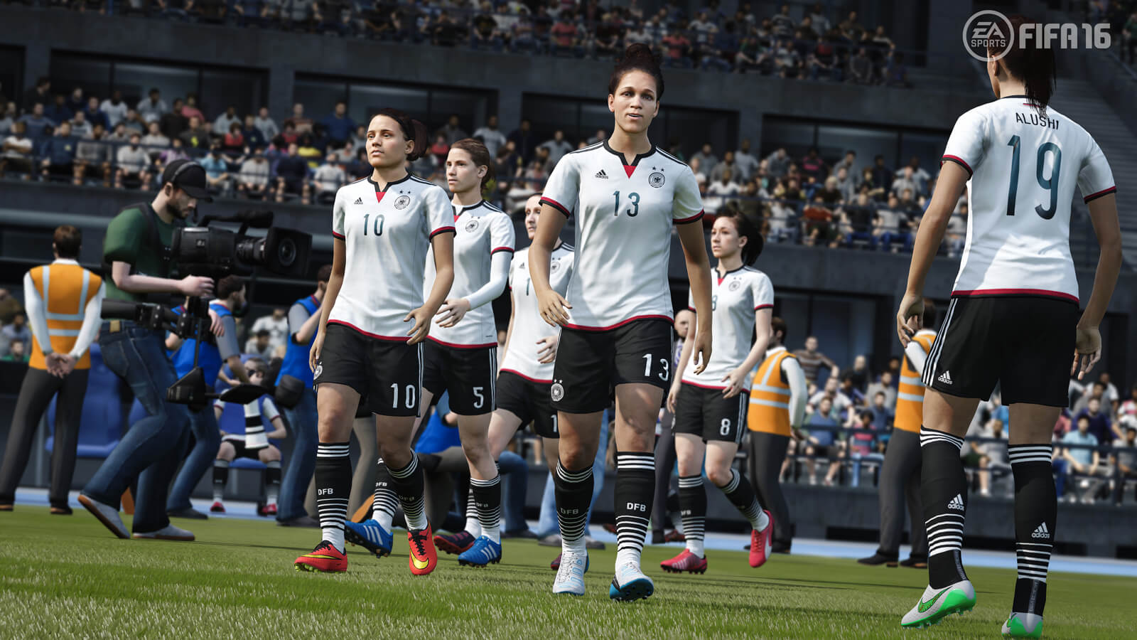 Jetzt auch mit Frauenfußball: FIFA 16 (Bildrechte: Electronic Arts)