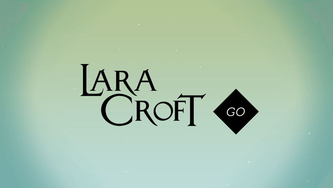 Der Startbildschirm von Lara Croft Go