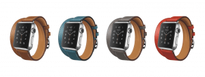 Lederarmbänder von Hermès für die Apple Watch in vier Farben (Bildrechte: Apple)
