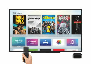 Das Apple TV 4 mit neuen Menüs und Siri Remote (Bildrechte: Apple)