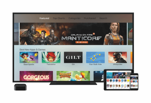Das Apple TV mit eigenem App Store (Bildrechte: Apple)