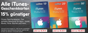 Rabatt auf iTunes-Guthabenkarten bei Netto (Screenshot: Netto-Prospekt)