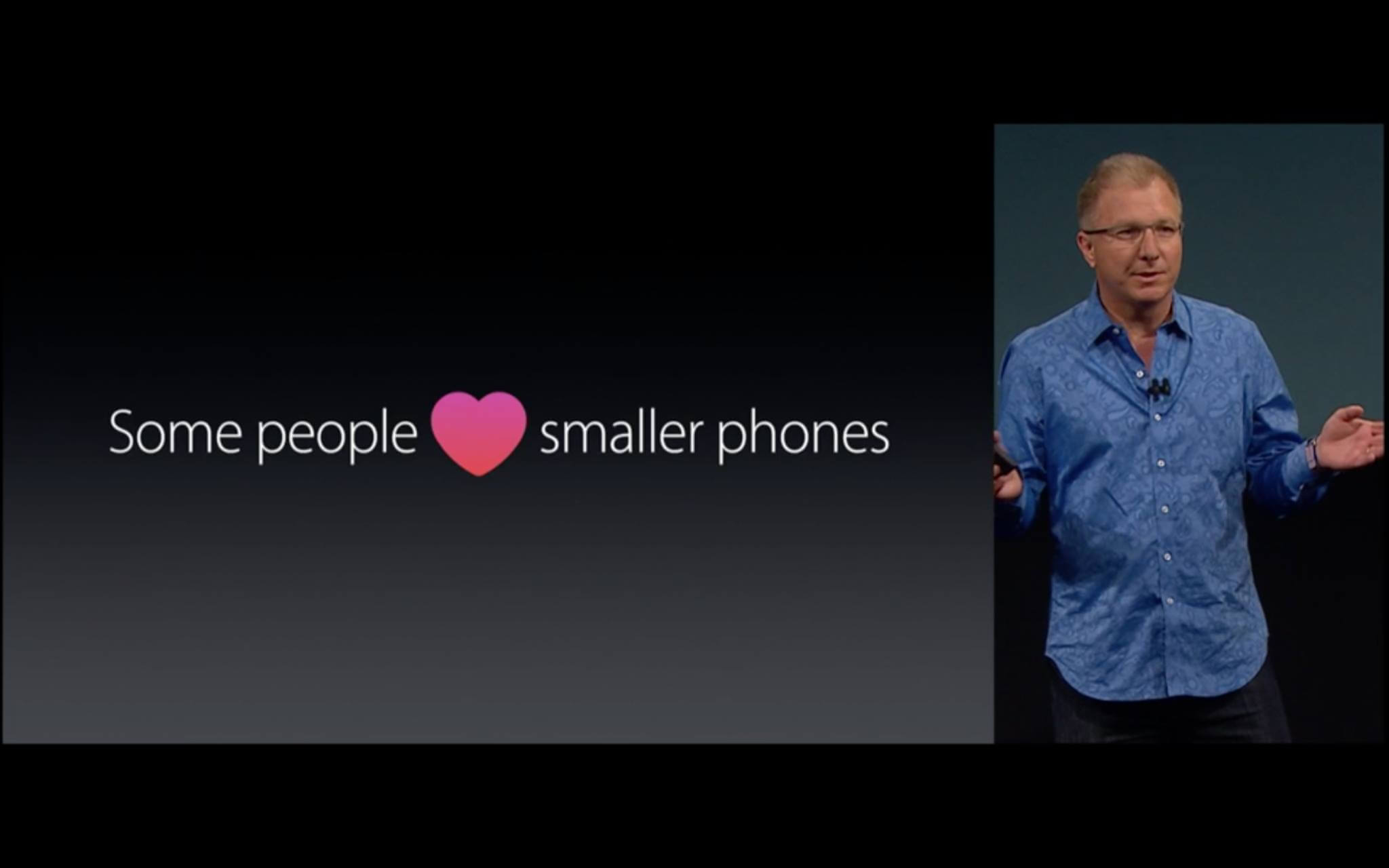 Manche mögen kleinere iPhones
