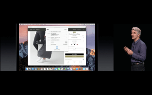 WWDC: Apple Pay steht ab demnächst auch im Web zur Bezahlung bereit (Screenshot von Apples Livestream)