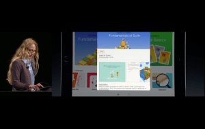 WWDC: Mit Swift Playgrounds soll es kinderleicht sein, Programmieren zu lernen (Screenshot von Apples Livestream)