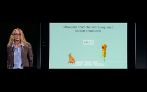 WWDC: Swift Playground kommt kinngerecht daher (Screenshot von Apples Livestream)