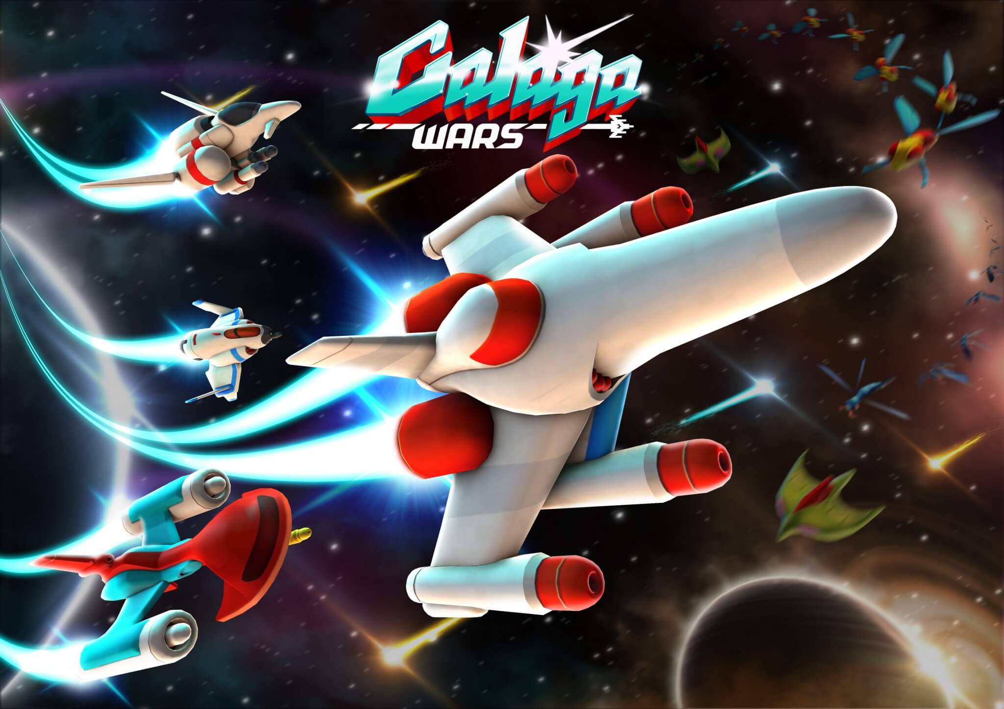 Artwork zu Galaga Wars (Bildrechte: Namco Bandai)