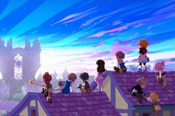 Die Helden in Kingdom Hearts Unchained χ (Bildrechte: Square Enix)