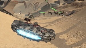 Lego Star Wars: The Force Awakens: Der rasende Falke ist auch wieder dabei (Bildrechte: Feral Interactive)