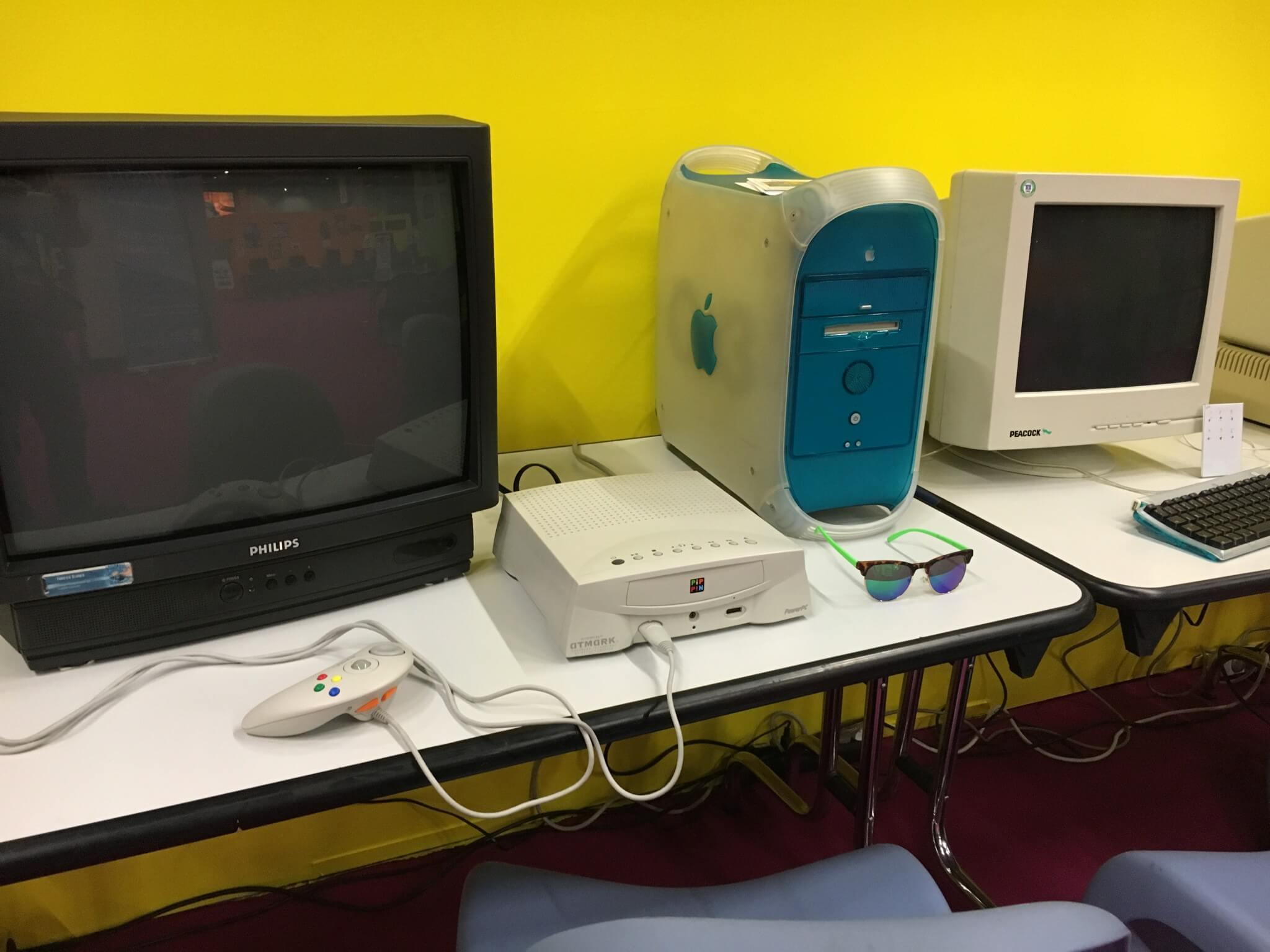 Gamescom 2016: In der Retro-Ausstellung gab es auch alte Apple-Systeme zum Anschauen und Anfassen
