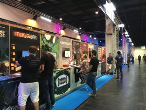 Gamescom 2016: einer der größten Stände war die Indie Arena Booth