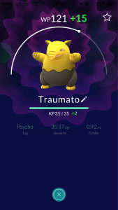 Pokémon Go: Traumato ist vom Psycho-Typ