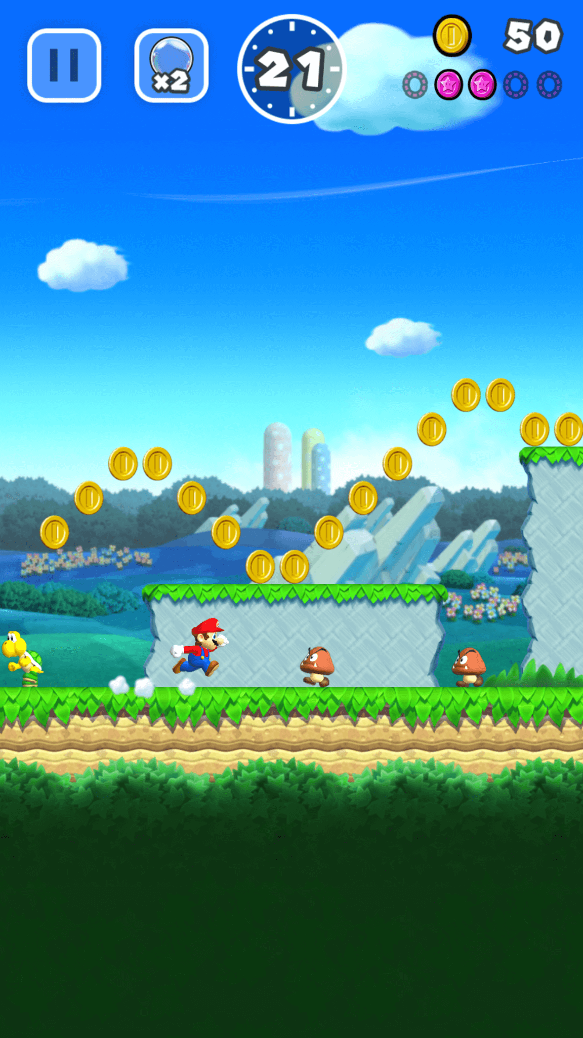 Super Mario Run: Pilze pflastern seinen Weg (Bildrechte: Nintendo)