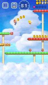 Super Mario Run: Ist es ein Vogel? Ist ein Flugzeug? Nein, es ist Super Mario! (Bildrechte: Nintendo)