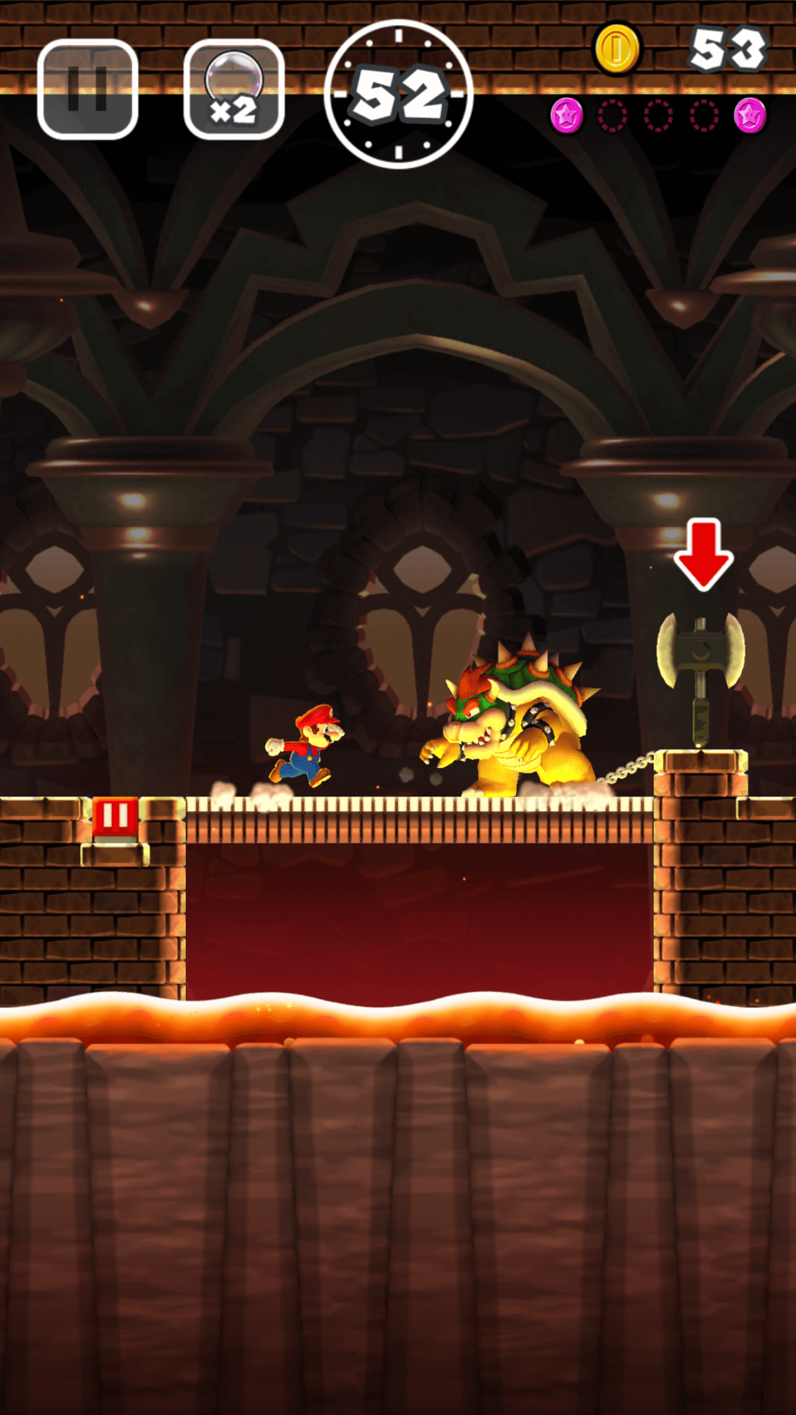 Super Mario Run: Gleich geht es Bowser an den Kragen (Bildrechte: Nintendo)